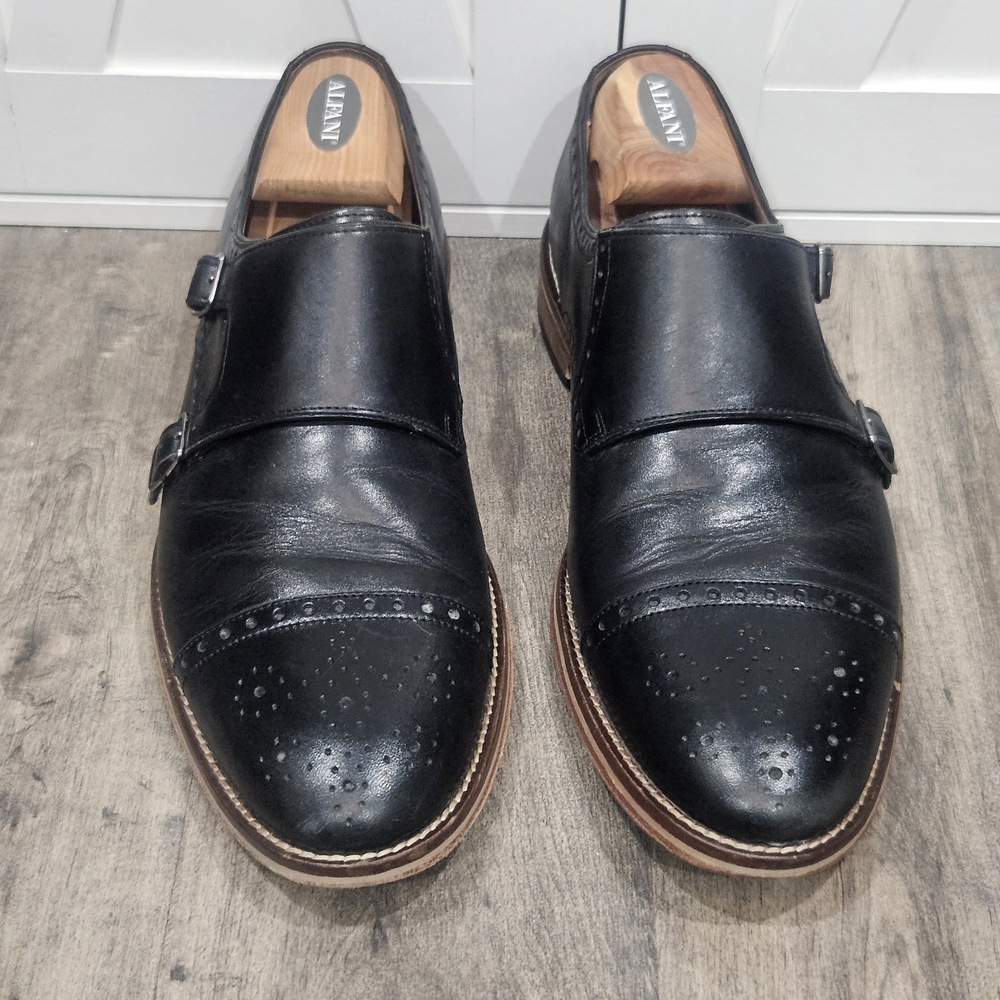 Johnston & Murphy Black Leather Oxfords